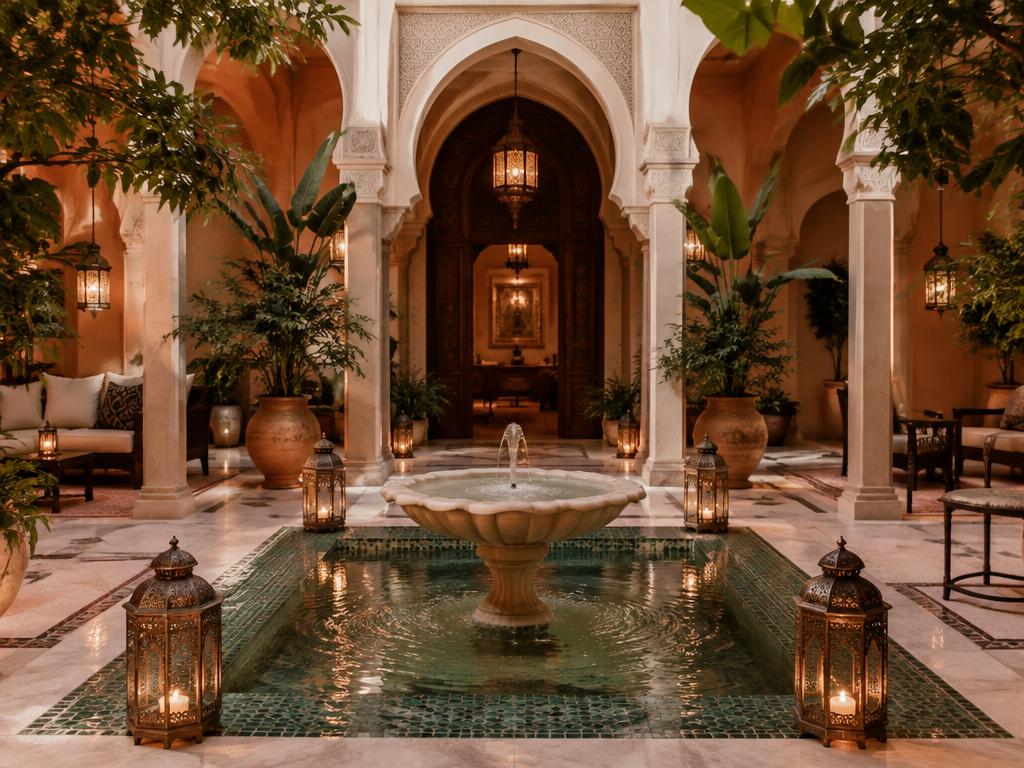 Riad-romantik i Marrakech