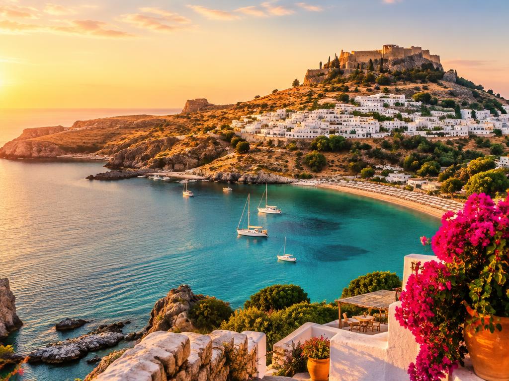 Strandliv & medeltid på Rhodos