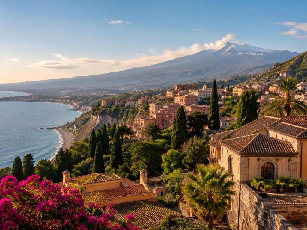 Etna & citruslund i Sicilien