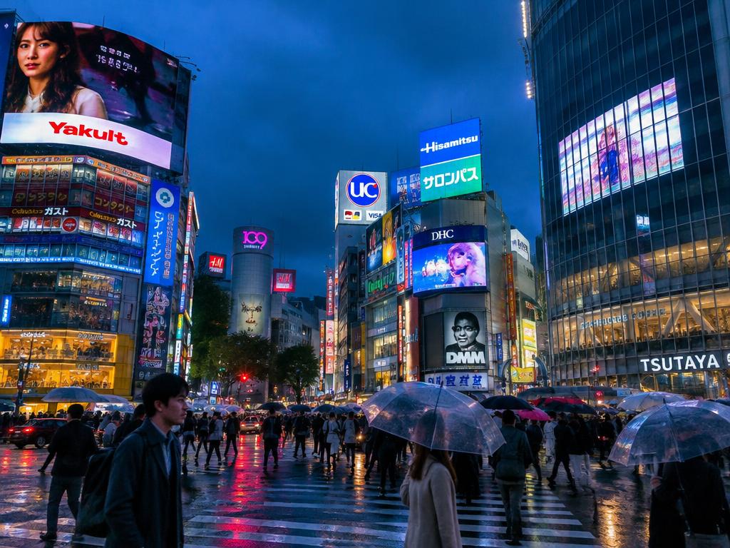 Neonljus i Tokyo