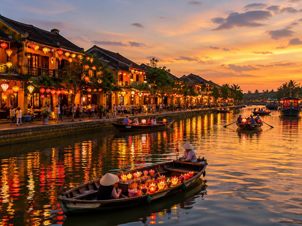 Lyktor & gatumat i Vietnam